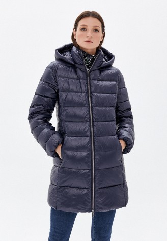 Пуховик стёганый, цвет тёмно-синий