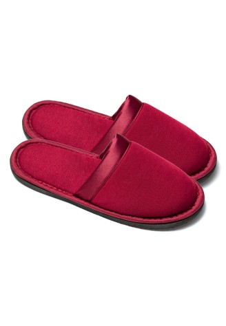 Тапочки женские, цвет бордовый