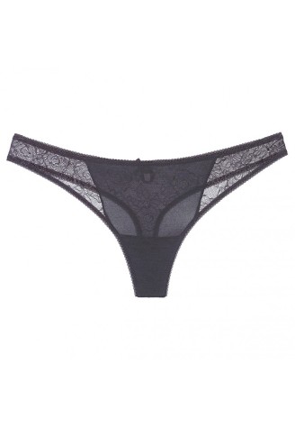 Трусы стринги «Лаура», цвет графит