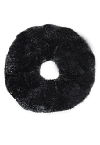 Резинка из искусственного меха, цвет чёрный