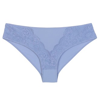 Трусы слипы «Элеганс», цвет пудровый голубой