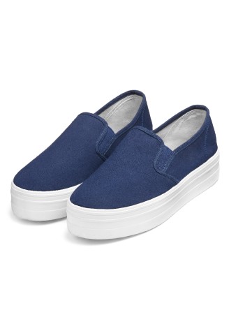 Слипоны «Алисия», цвет синий