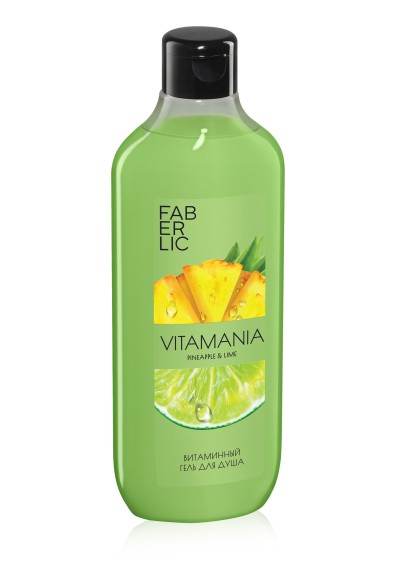 Витаминный гель для душа «Ананас и лайм» Vitamania