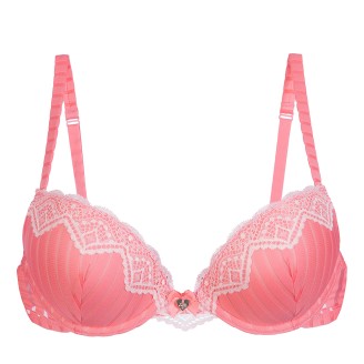Бюстгальтер пуш-ап «Атлантика», цвет коралловый