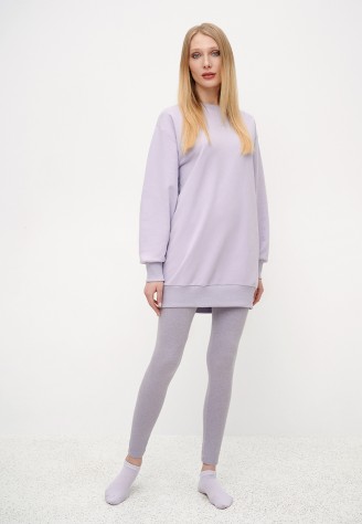 Легинсы, цвет лавандовый меланж
