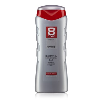 Шампунь и гель для душа 2 в 1 для мужчин 8 Element Sport