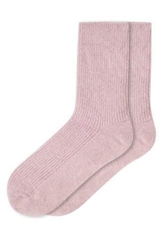 Носки шерстяные, цвет розовый