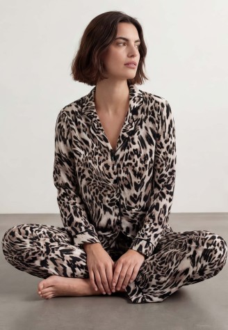 Рубашка в домашнем стиле, анималистичный принт