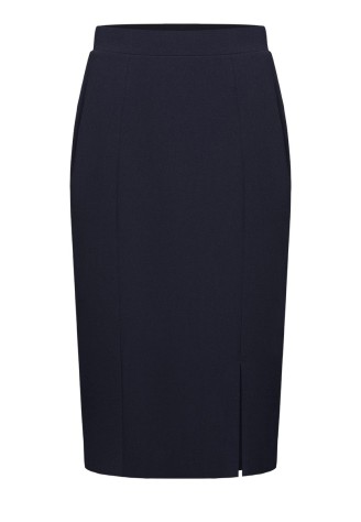 Юбка трикотажная, цвет тёмно-синий