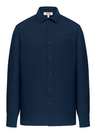 Трикотажная рубашка из пике для мужчины, цвет синий