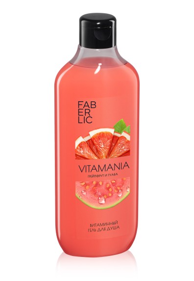 Витаминный гель для душа «Грейпфрут и гуава» Vitamania