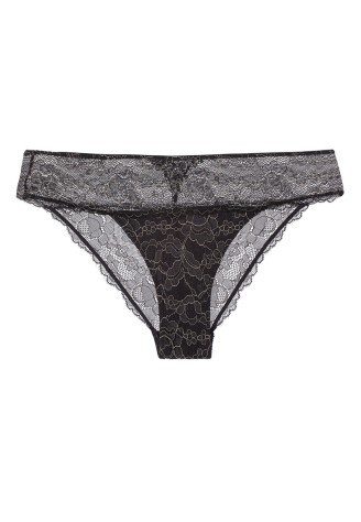 Трусы бразилиана «Ивэт» черные