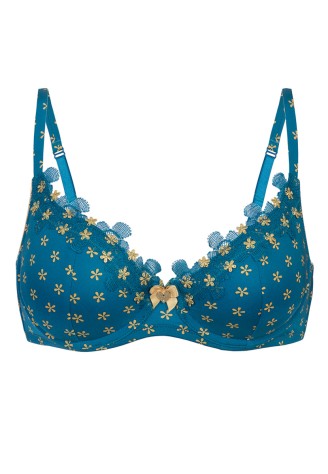Бюстгальтер на косточках «Бланш» синий