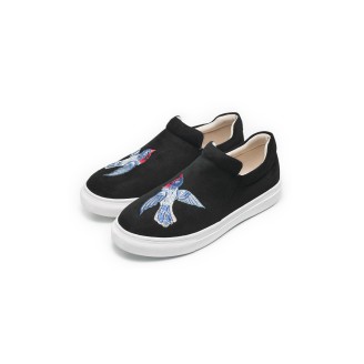 Слипоны для девочек Fairytale, черные