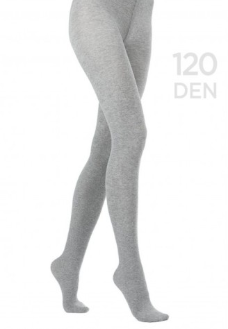 Колготки, плотность 120 den, цвет серый меланж