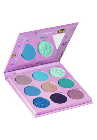 Палетка теней для мамы и дочки Glam Kitty