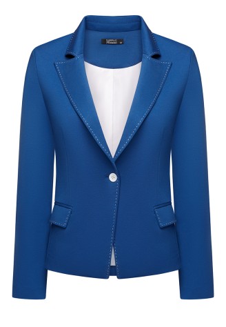 Жакет трикотажный, цвет синий