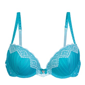 Бюстгальтер пуш-ап «Атлантика», цвет морской волны