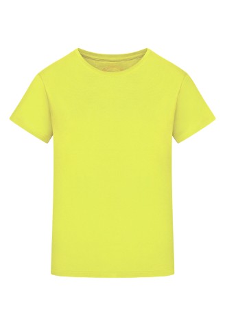 Фуфайка трикотажная с коротким рукавом, цвет лайм