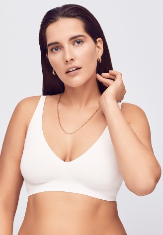 Бюстгальтер-бралетт с мягкой чашкой Valeria, цвет белый