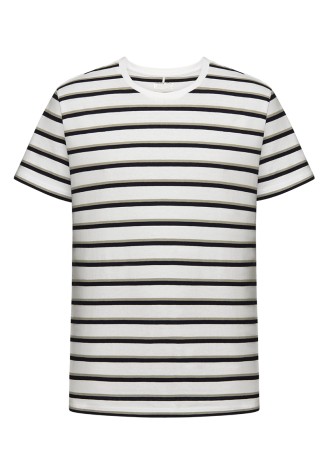 Трикотажная фуфайка с коротким рукавом для мужчины, цвет белый