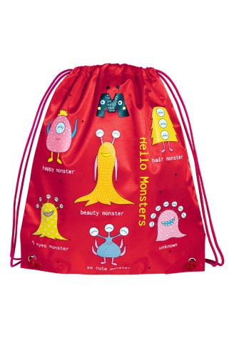 Мешок для обуви, цвет красный