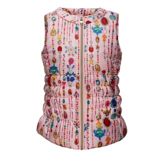 Жилет утепленный для девочки, цвет розовый