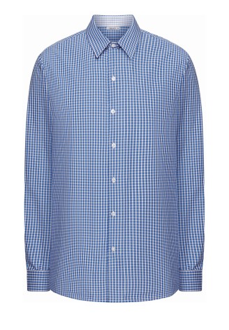 Рубашка с длинным рукавом для мужчины, цвет голубой