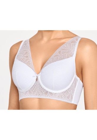 Бюстгальтер-бралетт с плотной чашкой Izolda, цвет белый