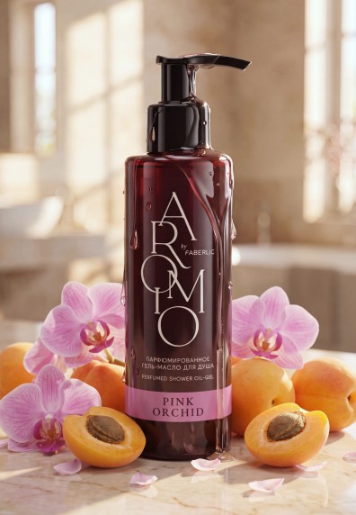 Парфюмированное гель-масло для душа Pink Orchid