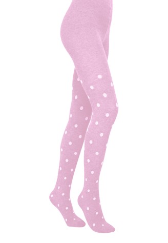 Колготки детские в горошек SD156, плотность 100 den, лавандовые