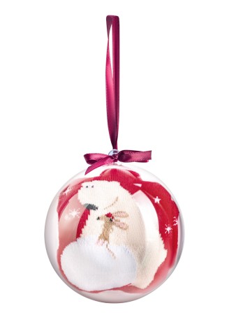 Носки в праздничном шаре «Мишка»