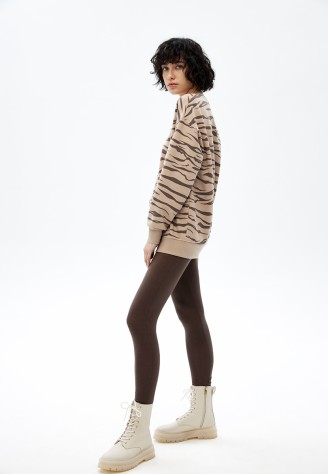 Легинсы, цвет шоколадный