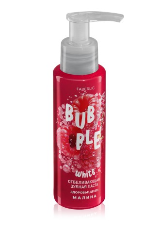 Отбеливающая зубная паста с малиной «Здоровье десен» Bubble White