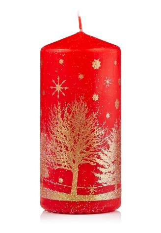 Свеча декоративная красная