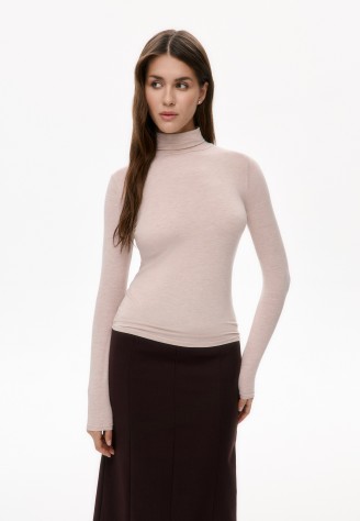 Водолазка женская, цвет бежевый меланж