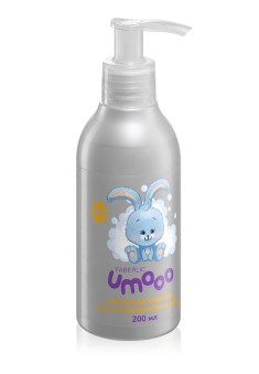 Нежный детский гель для очищения кожи и волос Umooo 0+