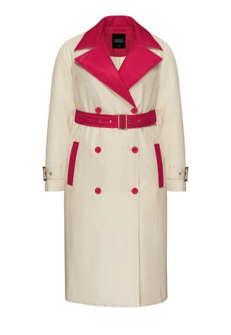 Тренч утеплённый, цвет молочный