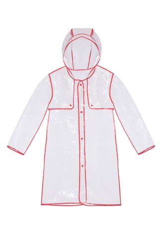 Дождевик с красной окантовкой