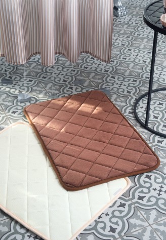 Коврик для ванной, цвет шоколадный