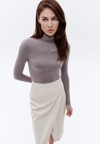 Водолазка, цвет серый