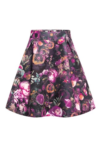 Юбка с цветочным рисунком для девочки, мультицвет