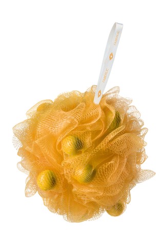 Мочалка с кусочками мыла «Банановый мусс» Beauty Cafe