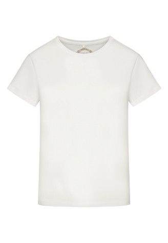 Фуфайка трикотажная с коротким рукавом, цвет белый