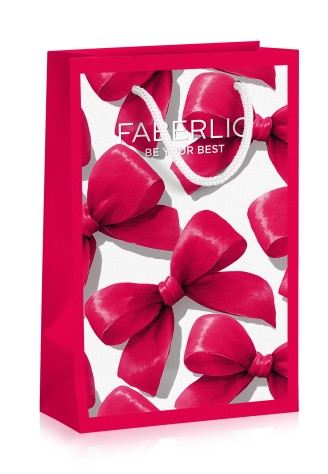 Бумажный подарочный пакет «Акценты праздника»