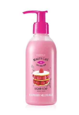 Жидкое мыло для рук «Малиновый мильфей» Beauty Cafe