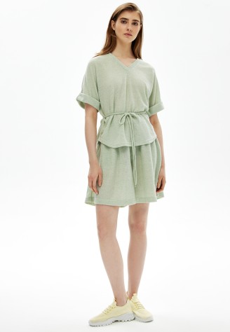 Трикотажные шорты, цвет светло-фисташковый