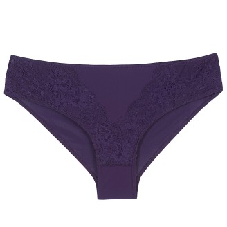 Трусы слипы «Элеганс», цвет черничный
