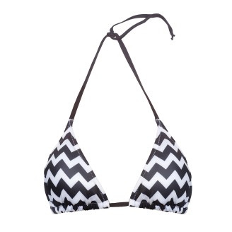 Лиф треугольный «Фестиваль» черно-белый