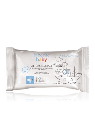 Детское мыло с оливковым и миндальным маслами